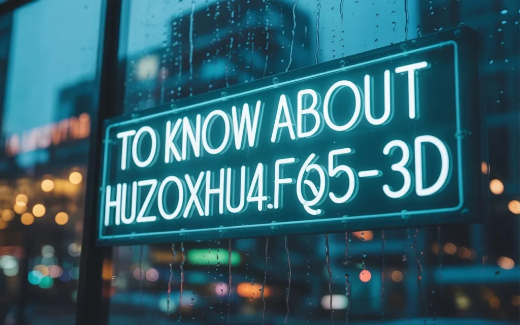 to know about huzoxhu4.f6q5-3d